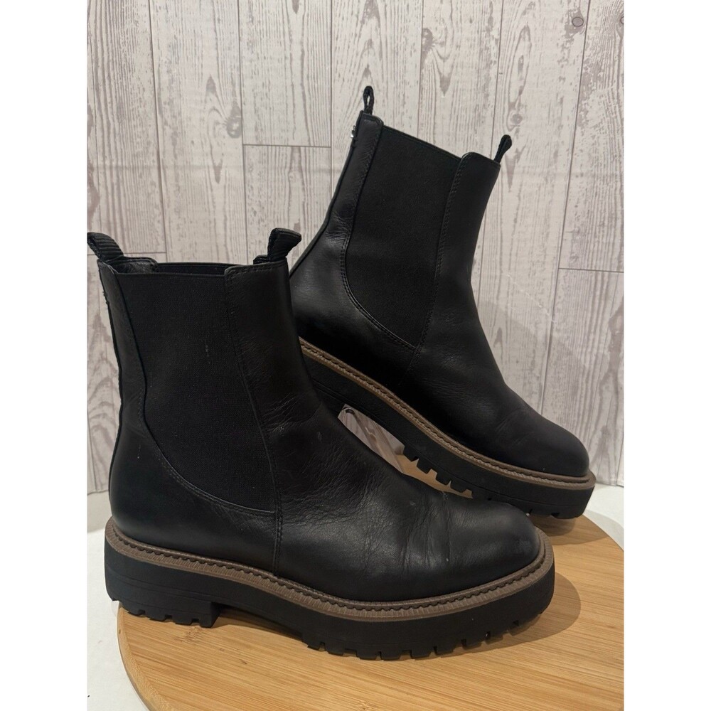 Sam Edelman Laguna Women’s Black Leather Chelsea Ankle Boots US 9 M